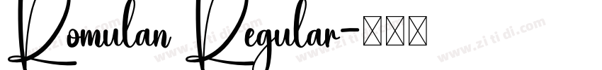 Romulan Regular字体转换